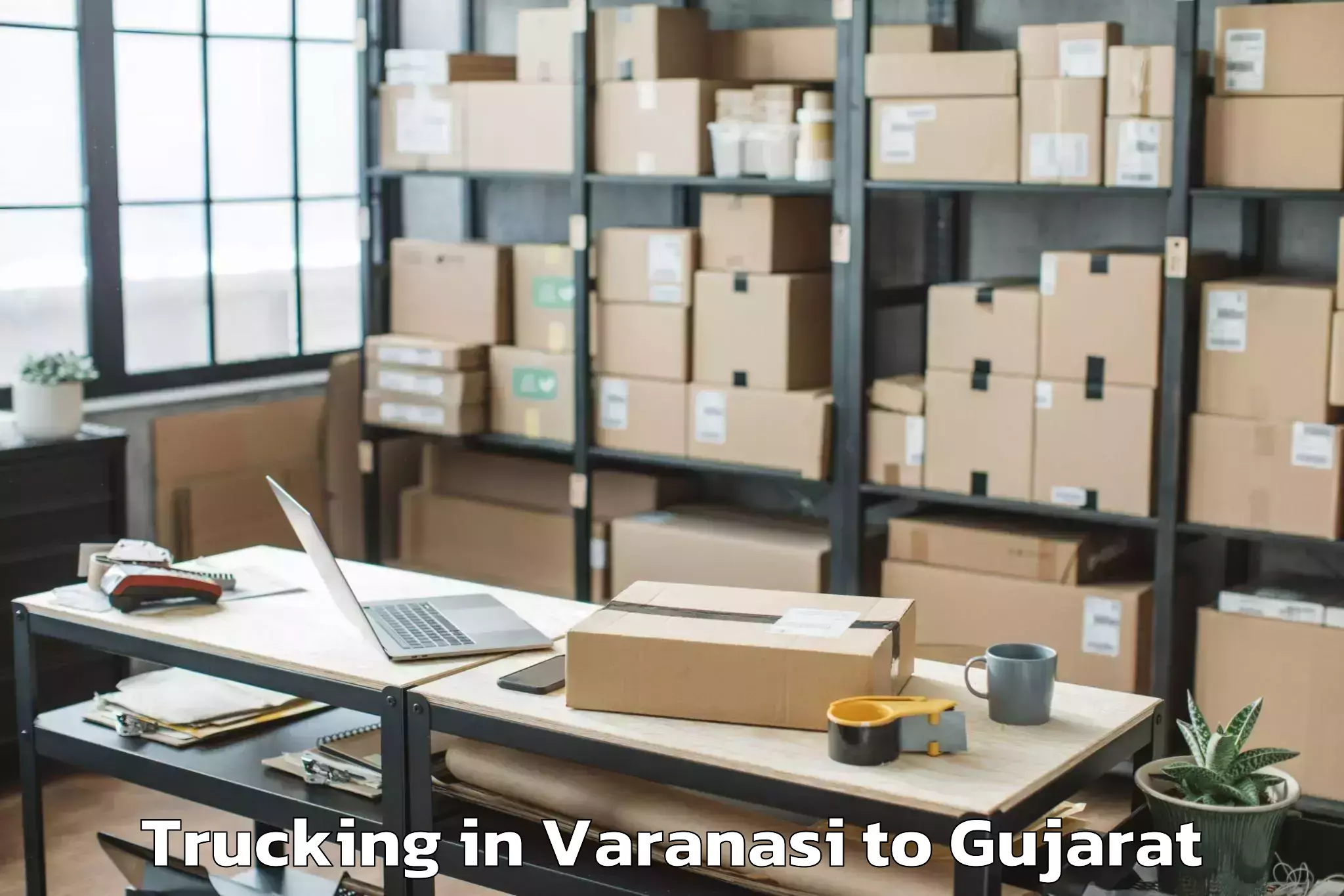 Reliable Varanasi to Gussar Trucking